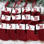 Weihnachts Alphabet Stricksocken Weihnachtsbaumschmuck …