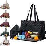 Fashionable Lunch Tote Bag Damens in Schwarz