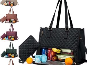 Fashionable Lunch Tote Bag Damens in Schwarz