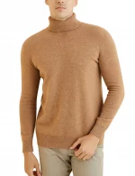 Strickpullover für Männer, Rollkragenpullover aus 100 % Merinowolle, 2023, Herbst und Winter, warm, langärmelig, Pullover für männliche koreanische Luxuskleidung