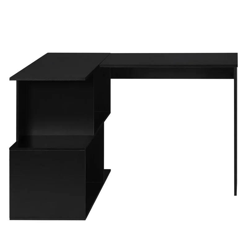 WOLTU Arbeits-PC-Computertisch aus Spanplatte mit Regalen für Arbeitszimmer, Studenten, Schreibtisch, Büro, Arbeit, Wohnmöbel – Bild 2