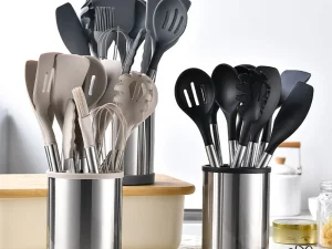 1-Set aus Silikon-Kochutensilien, hitzebeständige Silikonutensilien zum Kochen, Silikon-Küchenutensilien-Set