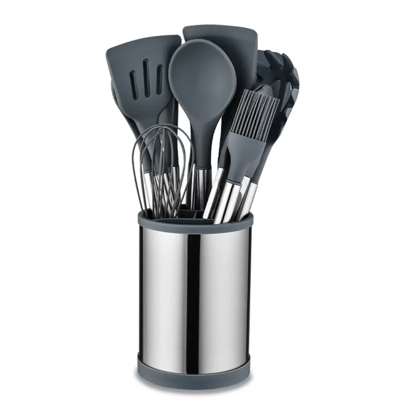 1-Set aus Silikon-Kochutensilien, hitzebeständige Silikonutensilien zum Kochen, Silikon-Küchenutensilien-Set – Bild 2
