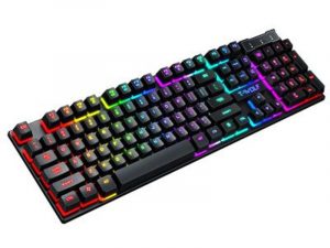 Gaming USB leuchtende kabelgebundene Tastatur