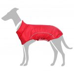 Dog Raincoat With Reflective Stripes in Gelb