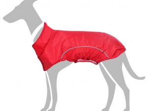 Dog Raincoat With Reflective Stripes in Gelb