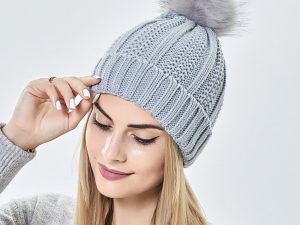 Winter Strickmütze mit Stretch – Futter – Winter Strickmütze mit Stretch-Futter